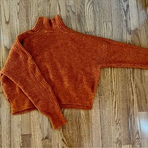 Topshop cropped knit sweater